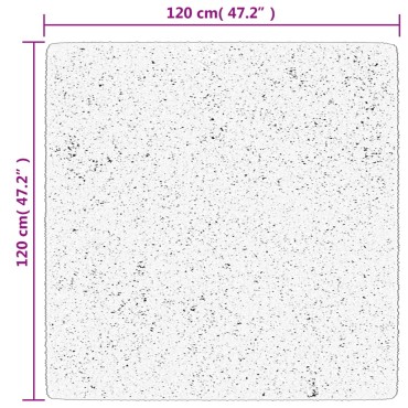 vidaXL Χαλί Shaggy PAMPLONA με Ψηλό Πέλος Μοντέρνο Μπλε 120x120cm
