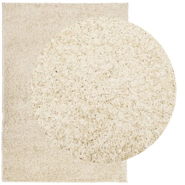 vidaXL Χαλί Shaggy PAMPLONA με Ψηλό Πέλος Μοντέρνο Χρυσό 120x170cm