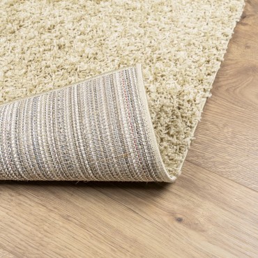 vidaXL Χαλί Shaggy PAMPLONA με Ψηλό Πέλος Μοντέρνο Χρυσό 60x110cm