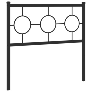 vidaXL Κεφαλάρι Μαύρο Μεταλλικό 95x3x91cm 1 τεμ.
