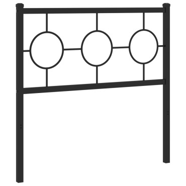 vidaXL Κεφαλάρι Μαύρο Μεταλλικό 95x3x91cm 1 τεμ.