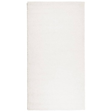 vidaXL Χαλί Shaggy PAMPLONA με Ψηλό Πέλος Μοντέρνο Κρεμ 80x150cm