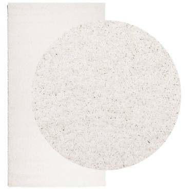 vidaXL Χαλί Shaggy PAMPLONA με Ψηλό Πέλος Μοντέρνο Κρεμ 80x150cm