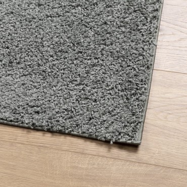 vidaXL Χαλί Shaggy PAMPLONA με Ψηλό Πέλος Μοντέρνο Πράσινο 200x200cm