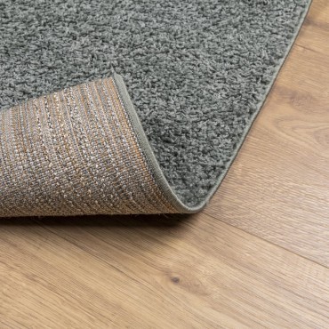 vidaXL Χαλί Shaggy PAMPLONA με Ψηλό Πέλος Μοντέρνο Πράσινο 200x200cm