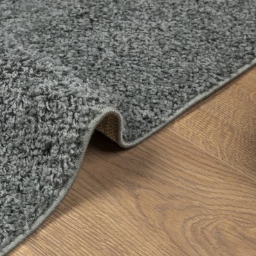 vidaXL Χαλί Shaggy PAMPLONA με Ψηλό Πέλος Μοντέρνο Πράσινο 200x200cm