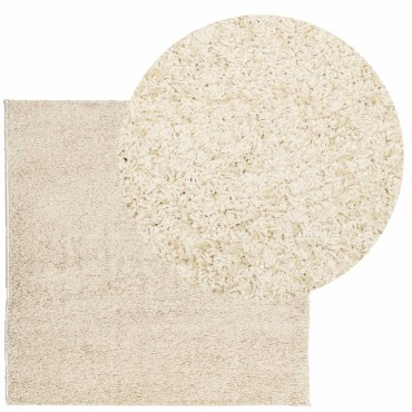 vidaXL Χαλί Shaggy PAMPLONA με Ψηλό Πέλος Μοντέρνο Χρυσό 120x120cm