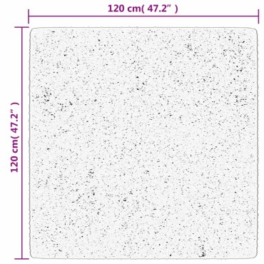 vidaXL Χαλί Shaggy PAMPLONA με Ψηλό Πέλος Μοντέρνο Χρυσό 120x120cm