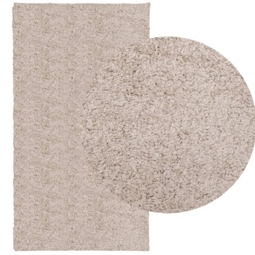 vidaXL Χαλί Shaggy PAMPLONA με Ψηλό Πέλος Μοντέρνο Μπεζ 60x110cm