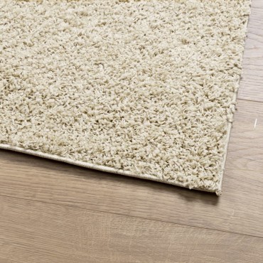 vidaXL Χαλί Shaggy PAMPLONA με Ψηλό Πέλος Μοντέρνο Χρυσό 200x200cm