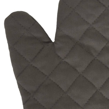 vidaXL Πετσέτες 15Τεμ Γάντια Φούρνου&Πιάστρες Κατσαρόλας Μαύρο Βαμβάκι