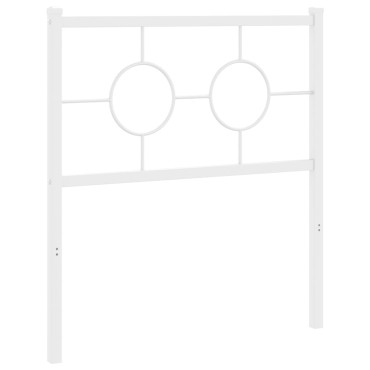 vidaXL Κεφαλάρι Λευκό Μεταλλικό 85x3x91cm 1 τεμ.