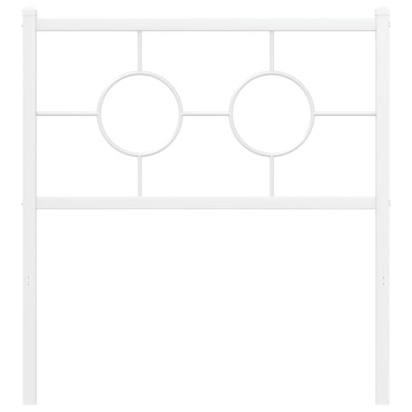 vidaXL Κεφαλάρι Λευκό Μεταλλικό 85x3x91cm 1 τεμ.