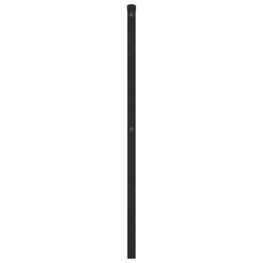 vidaXL Κεφαλάρι Μαύρο Μεταλλικό 85x3x91cm 1 τεμ.