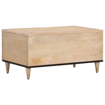 vidaXL Τραπεζάκι Σαλονιού 80x50x40cm από Μασίφ Ξύλο Μάνγκο 1 τεμ.