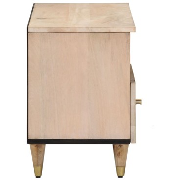 vidaXL Έπιπλο Τηλεόρασης 80x33x46cm από Μασίφ Ξύλο Μάνγκο