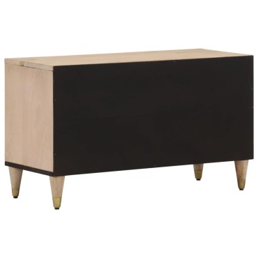 vidaXL Έπιπλο Τηλεόρασης 80x33x46cm από Μασίφ Ξύλο Μάνγκο
