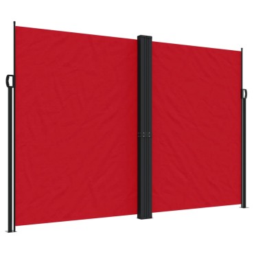 vidaXL Σκίαστρο Πλαϊνό Συρόμενο Κόκκινο 220 x 600 εκ.