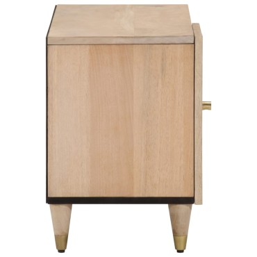 vidaXL Έπιπλο Τηλεόρασης 80x31x46cm από Μασίφ Ξύλο Μάνγκο