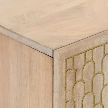 vidaXL Έπιπλο Τηλεόρασης 80x31x46cm από Μασίφ Ξύλο Μάνγκο