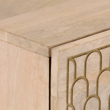 vidaXL Βοηθητικό Ντουλάπι 80x33x75cm από Μασίφ Ξύλο Μάνγκο 1 τεμ.