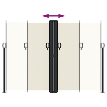 vidaXL Σκίαστρο Πλαϊνό Συρόμενο Κρεμ 180 x 600 εκ.