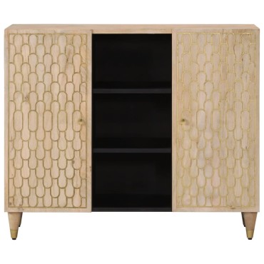 vidaXL Βοηθητικό Ντουλάπι 90x33x75cm από Μασίφ Ξύλο Μάνγκο 1 τεμ.