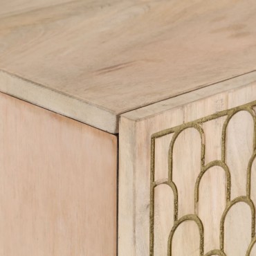 vidaXL Βοηθητικό Ντουλάπι 90x33x75cm από Μασίφ Ξύλο Μάνγκο 1 τεμ.