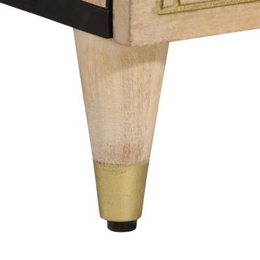 vidaXL Βοηθητικό Ντουλάπι 90x33x75cm από Μασίφ Ξύλο Μάνγκο 1 τεμ.