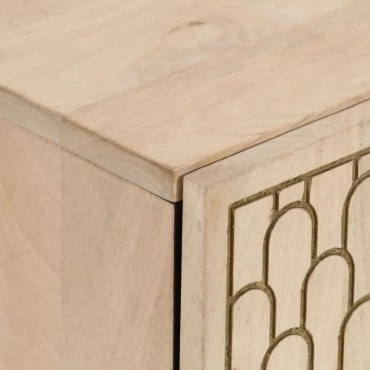 vidaXL Ντουλάπι Μπάνιου 38x33x58cm από Μασίφ Ξύλο Μάνγκο 1 τεμ.