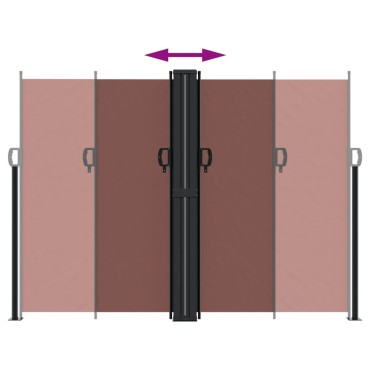 vidaXL Σκίαστρο Πλαϊνό Συρόμενο Καφέ 180 x 600 εκ.