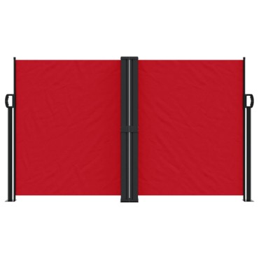 vidaXL Σκίαστρο Πλαϊνό Συρόμενο Κόκκινο 140 x 600 εκ.