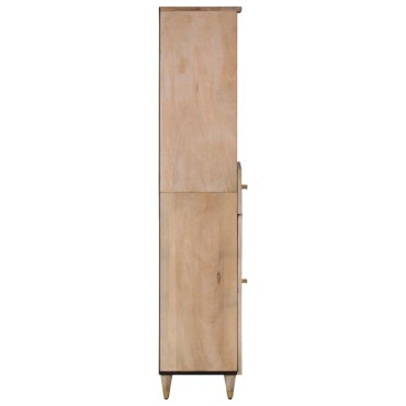 vidaXL Ντουλάπι Μπάνιου 38x33x160cm από Μασίφ Ξύλο Μάνγκο 1 τεμ.