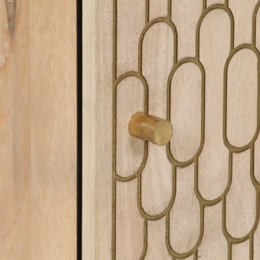 vidaXL Ντουλάπι Μπάνιου 38x33x160cm από Μασίφ Ξύλο Μάνγκο 1 τεμ.