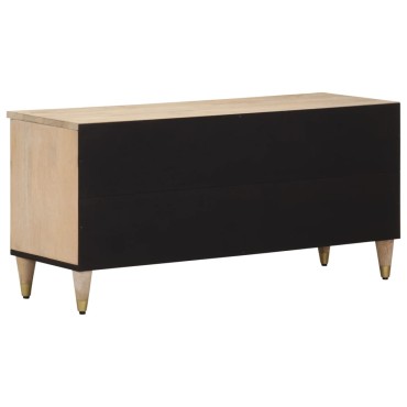 vidaXL Έπιπλο Τηλεόρασης 100x33x46cm από Μασίφ Ξύλο Μάνγκο