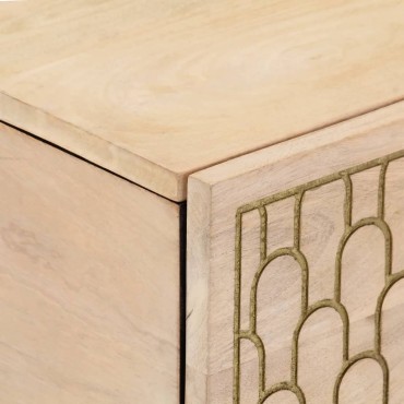 vidaXL Τραπεζάκι Σαλονιού 80x50x40cm από Μασίφ Ξύλο Μάνγκο 1 τεμ.