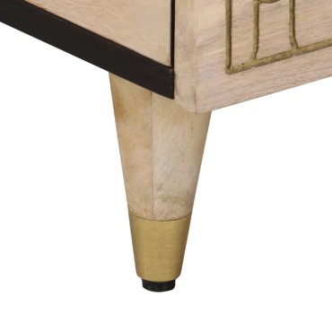 vidaXL Τραπεζάκι Σαλονιού 80x50x40cm από Μασίφ Ξύλο Μάνγκο 1 τεμ.