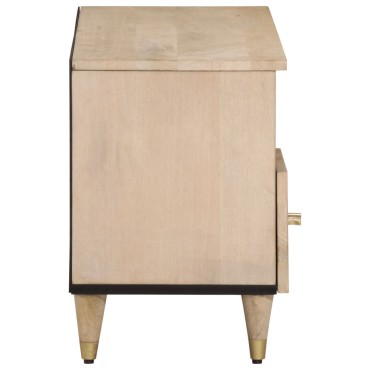 vidaXL Έπιπλο Τηλεόρασης 100x33x46cm από Μασίφ Ξύλο Μάνγκο