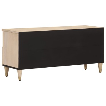 vidaXL Έπιπλο Τηλεόρασης 100x33x46cm από Μασίφ Ξύλο Μάνγκο