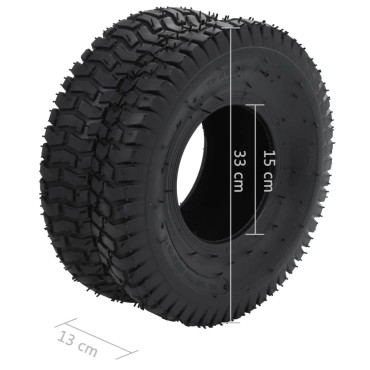 vidaXL Λάστιχα για Καρότσι 2 τεμ. 15x6.00-6 4PR από Καουτσούκ