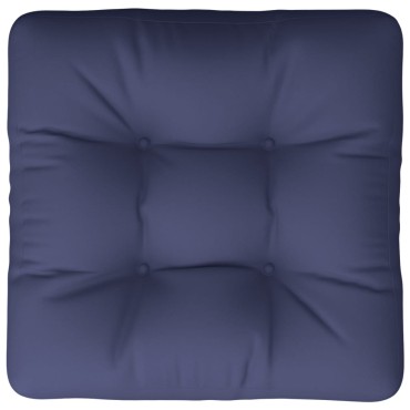 vidaXL Μαξιλάρι Παλέτας Ναυτικό Μπλε 60x61,5x10cm Υφασμάτινο