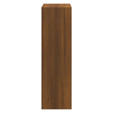 vidaXL Παπουτσοθήκη Καφέ Δρυς 63x24x81cm από Επεξεργασμένο Ξύλο