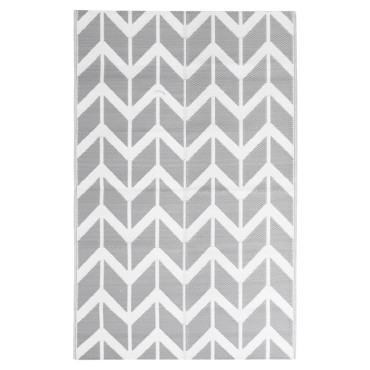vidaXL Χαλί εξωτερικού χώρου ARAKIL Γκρι 120x180 cm PP