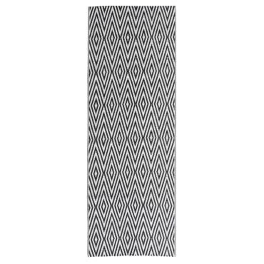 vidaXL Χαλί εξωτερικού χώρου ARAKIL Μαύρο 80x250 cm PP