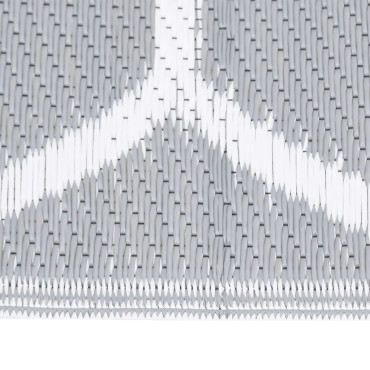 vidaXL Χαλί εξωτερικού χώρου ARAKIL Γκρι 80x250 cm PP