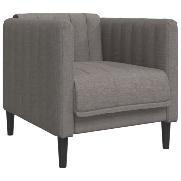 vidaXL Πολυθρόνα Σαλονιού Taupe Υφασμάτινη 69x76,5x74,5cm 1 τεμ. Γωνιακός