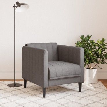 vidaXL Πολυθρόνα Σαλονιού Taupe Υφασμάτινη 69x76,5x74,5cm 1 τεμ. Γωνιακός