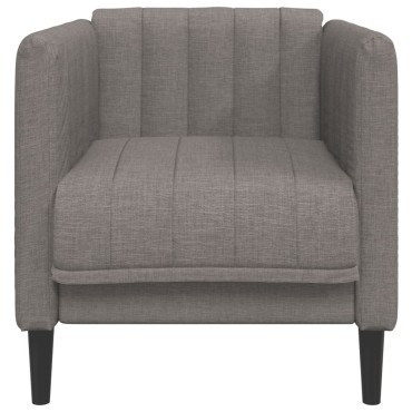 vidaXL Πολυθρόνα Σαλονιού Taupe Υφασμάτινη 69x76,5x74,5cm 1 τεμ. Γωνιακός