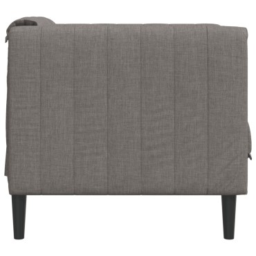 vidaXL Πολυθρόνα Σαλονιού Taupe Υφασμάτινη 69x76,5x74,5cm 1 τεμ. Γωνιακός