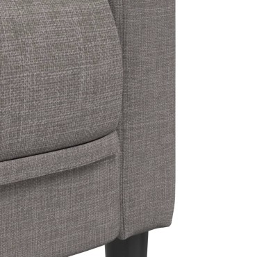vidaXL Πολυθρόνα Σαλονιού Taupe Υφασμάτινη 69x76,5x74,5cm 1 τεμ. Γωνιακός